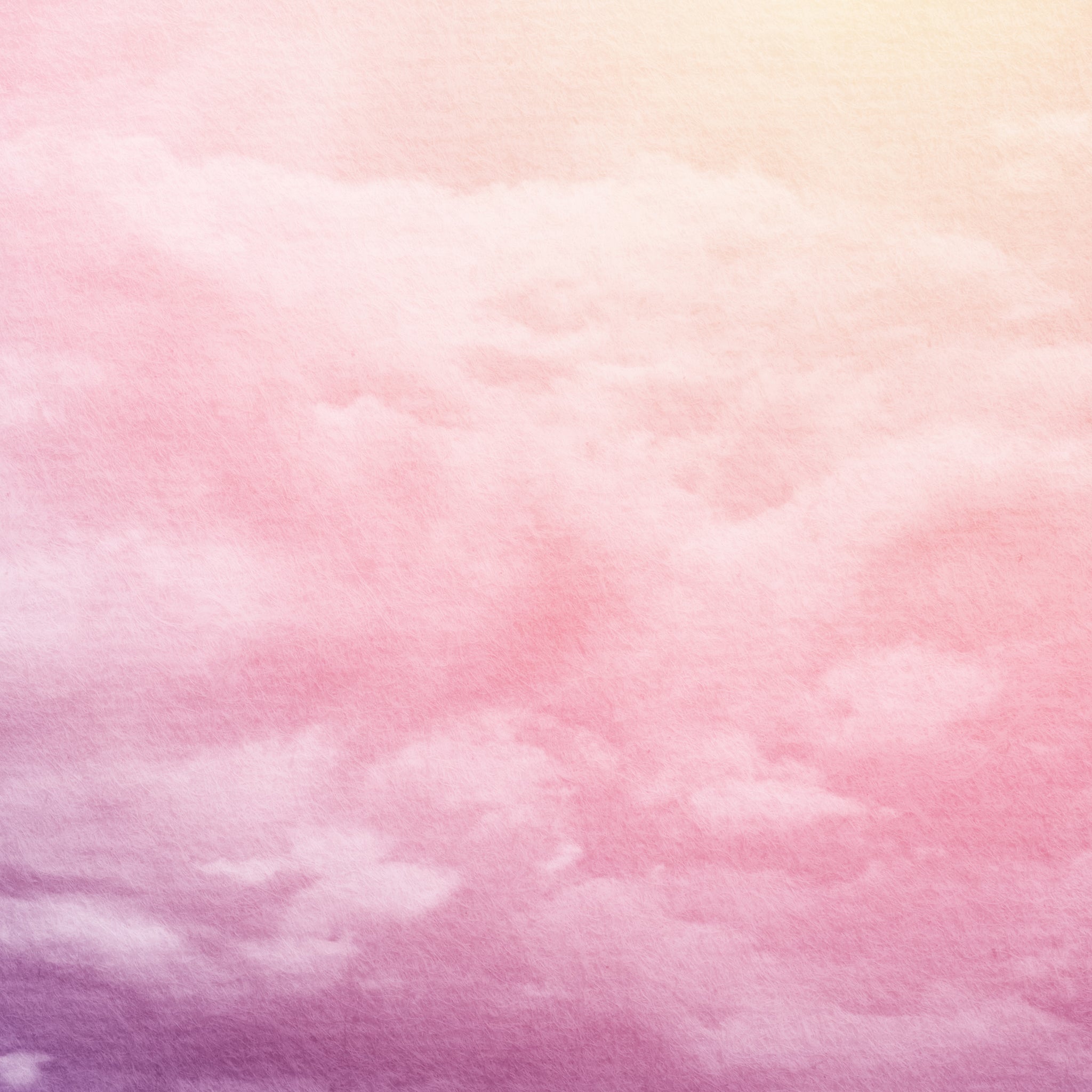 Pink and purple cloudy sky painting