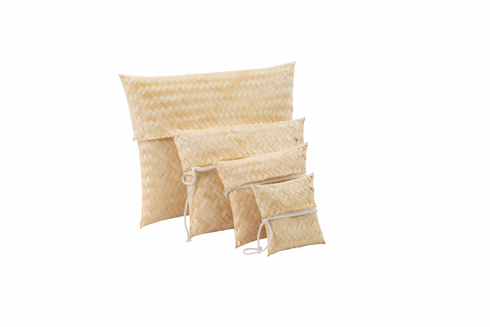 Group of bamboo ash scattering pouches