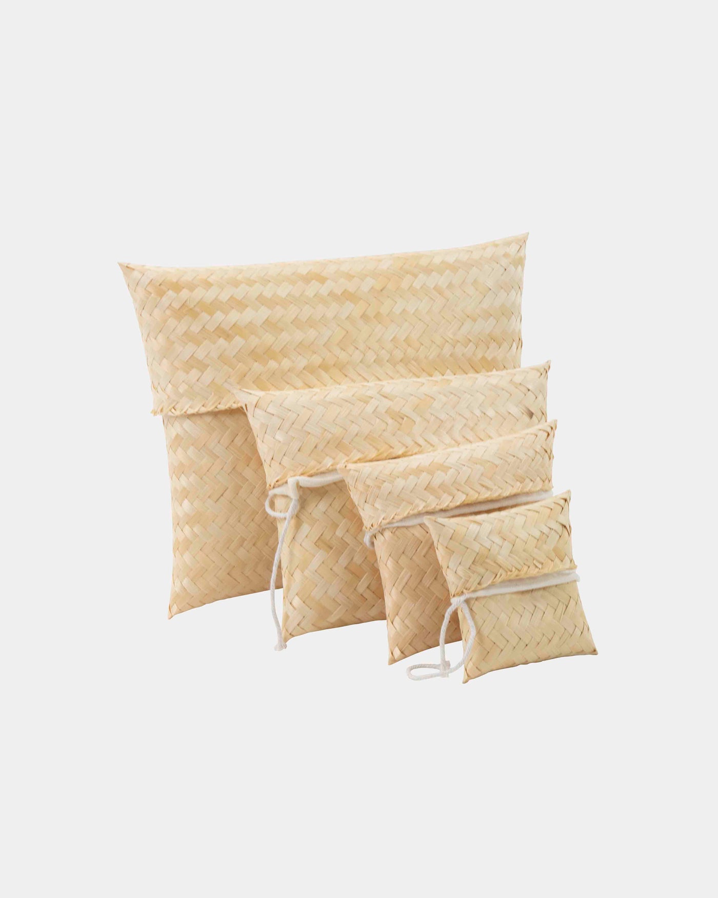 Group of bamboo scatter pouches