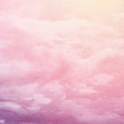 Pink and purple cloudy sky painting